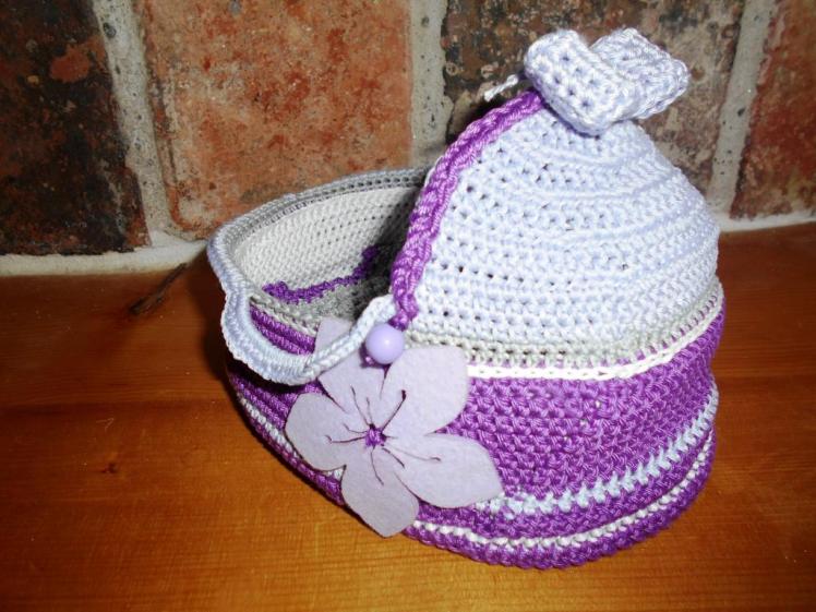 Baby-Puppen-Bettchen flieder-violett (5).JPG
