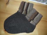 Häkel-Socken braun-braun meliert.JPG